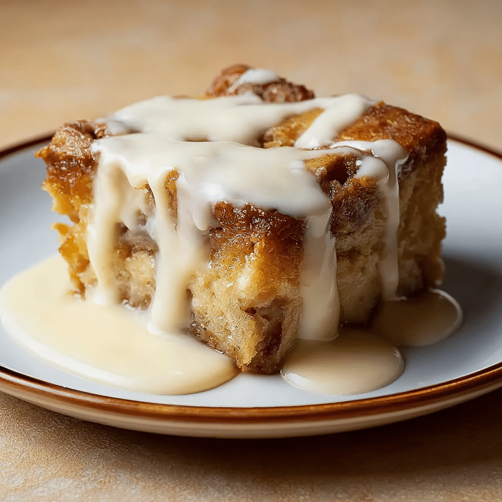 BREAD PUDDING WITH VANILLA SAUCE: A WARM, COZY TREAT Recipe - Recipe Image