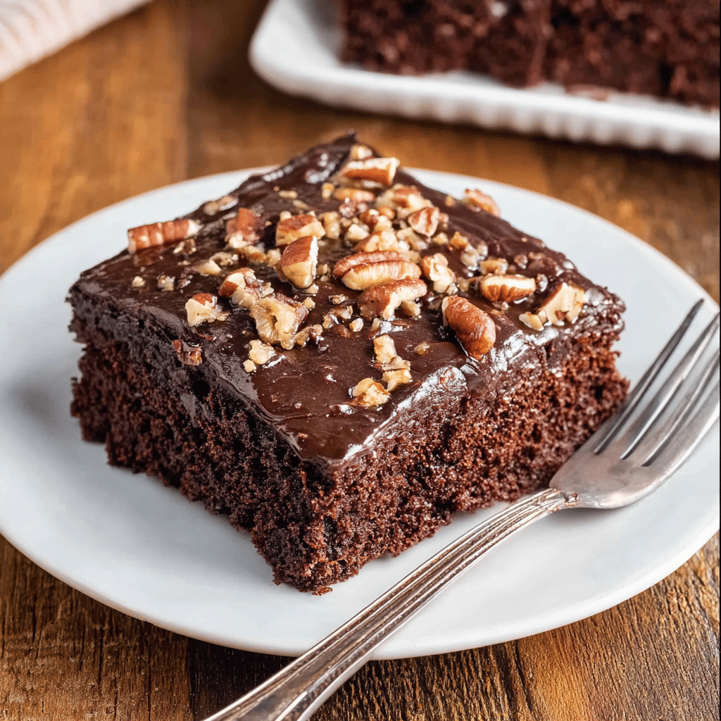 Texas Sheet Cake (+Video) Recipe - Recipe Image