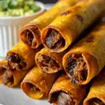 Shredded Beef Taquitos {Easy, Healthier, Baked Taquitos} Recipe