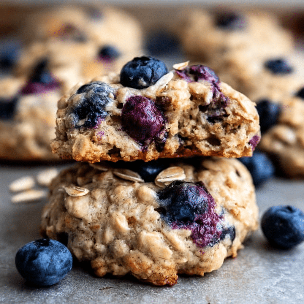 Delightful Banana Blueberry Oatmeal Breakfast Cookies Recipe - Recipe Image