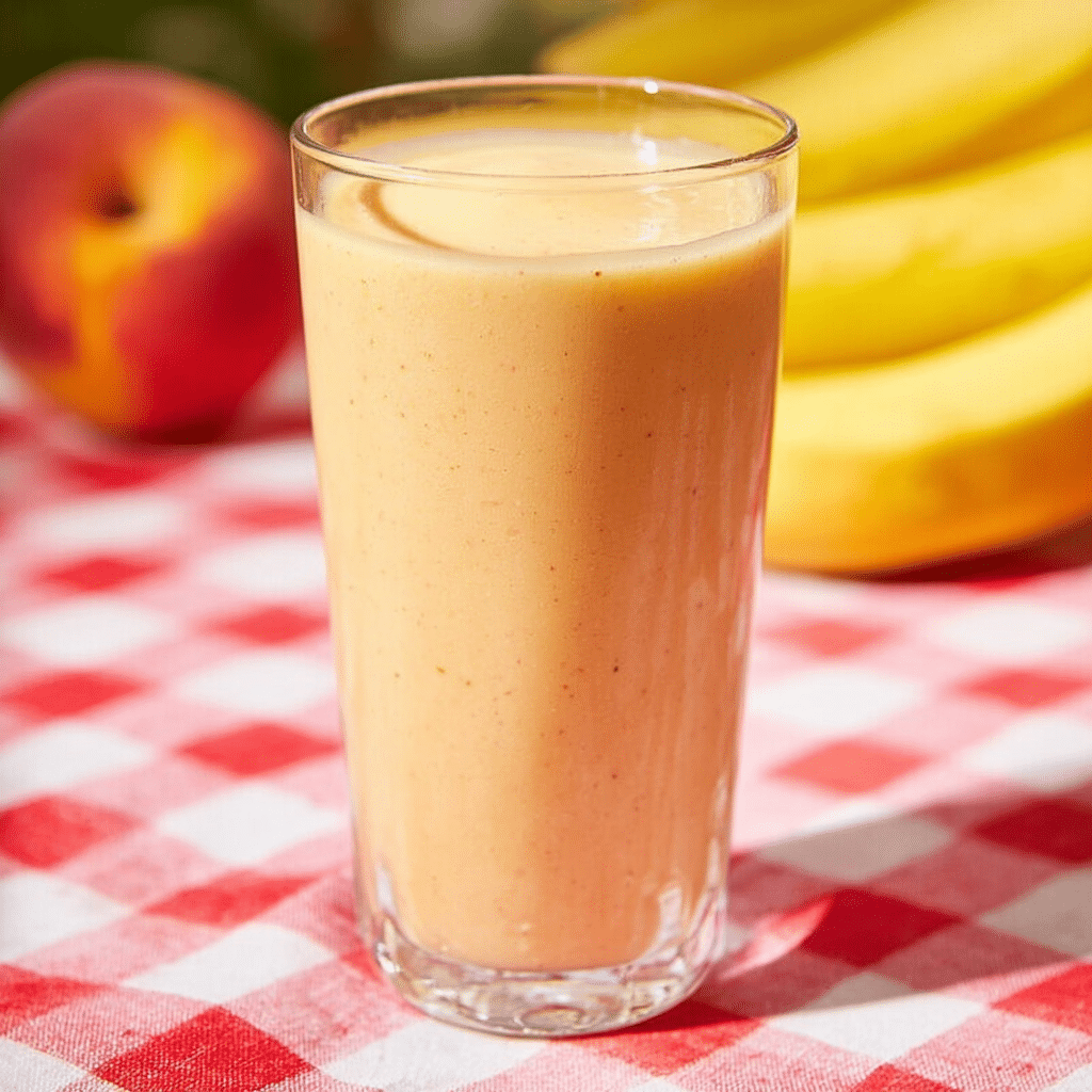 Banana Peach Smoothie Recipe - Recipe Image