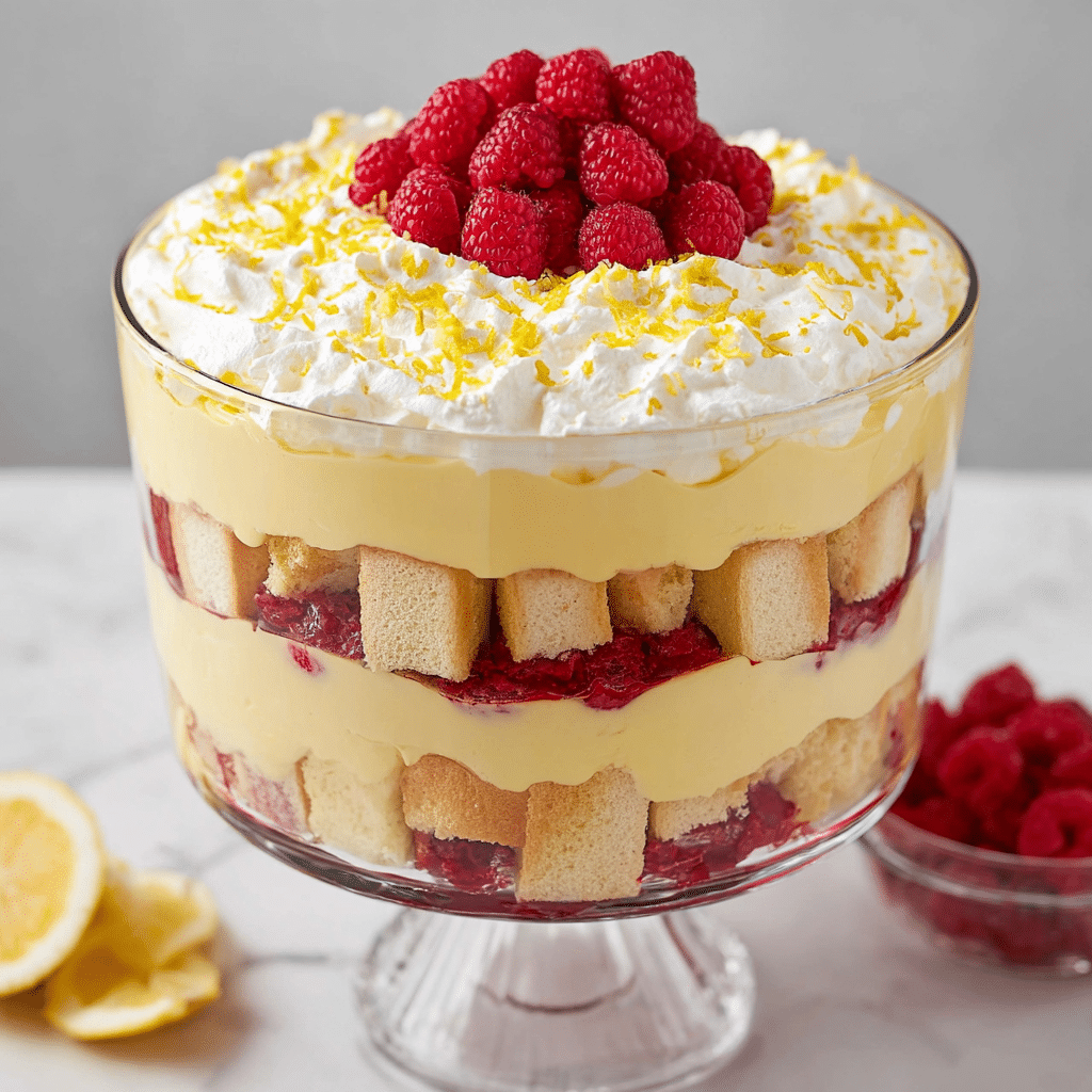 Lemon Raspberry Trifle Recipe - Recipe Image