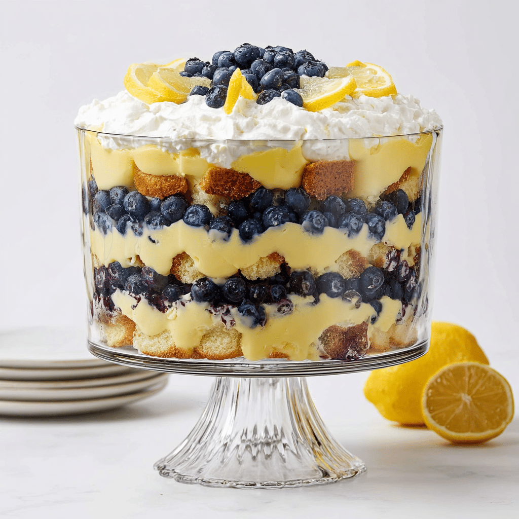 Lemon Blueberry Trifle Recipe - Recipe Image
