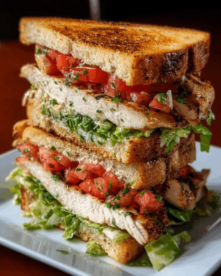 Garlic Butter Lettuce, Tomato & Grilled Chicken Sandwich Recipe