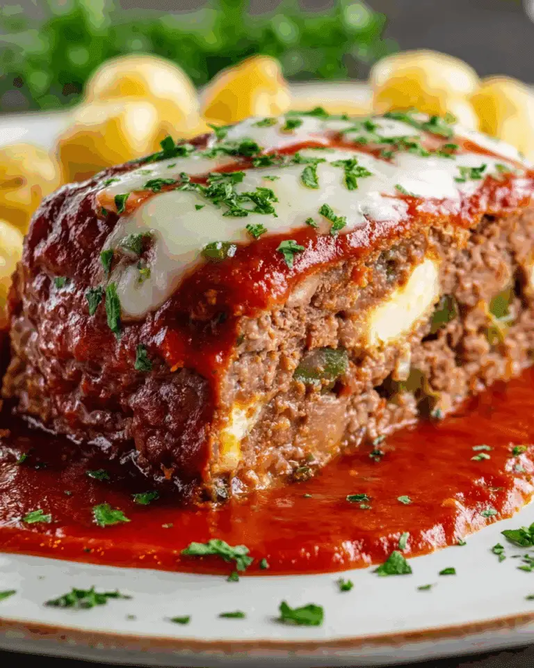 Stuffed Italian Meatloaf Recipe