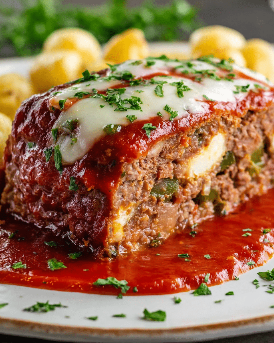 Stuffed Italian Meatloaf Recipe