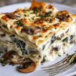 Spinach and Mushroom White Lasagna That Melts in Your Mouth Recipe