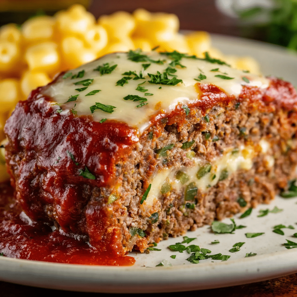 Stuffed Italian Meatloaf Recipe - Recipe Image