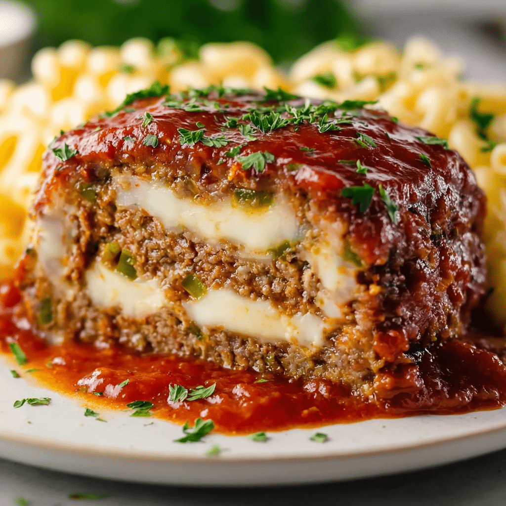 Stuffed Italian Meatloaf Recipe - Recipe Image