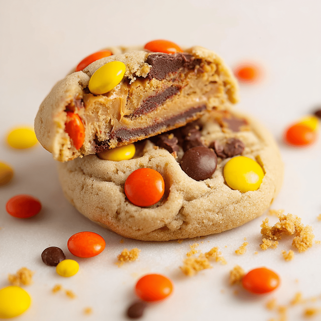 triple reese’s peanut butter cookies Recipe - Recipe Image