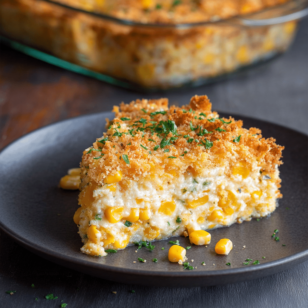 Cheddar Sweet Corn Pie Recipe - Recipe Image
