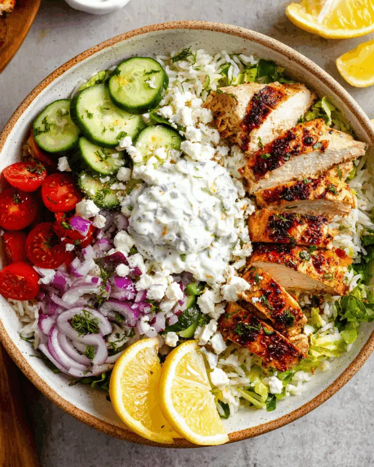Greek Chicken Bowls Recipe