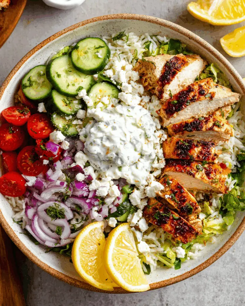 Greek Chicken Bowls Recipe