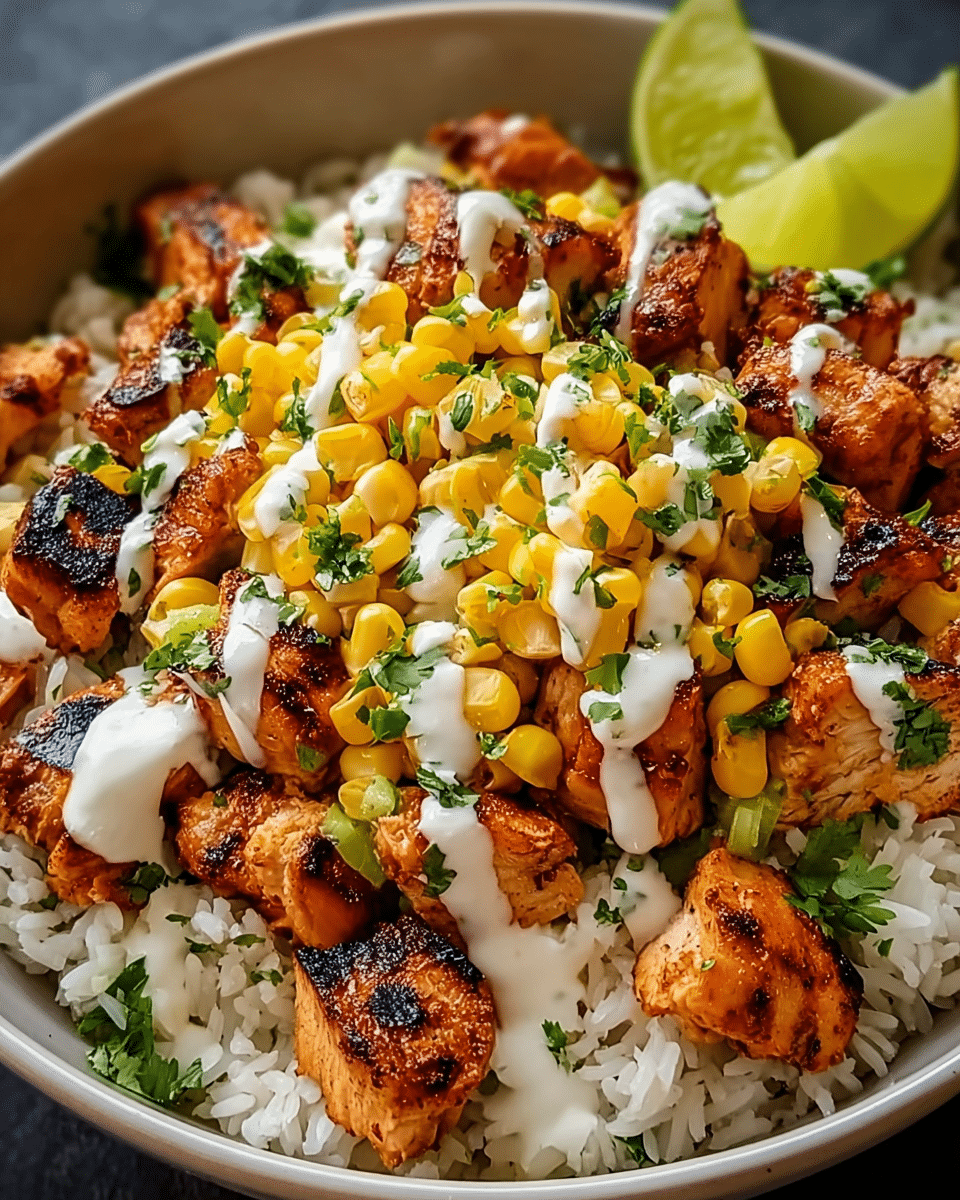 Street Corn Chicken Rice Bowl Recipe: A Vibrant Mexican Flavor Fiesta