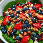 15-Minute Strawberry Spinach Salad Recipe