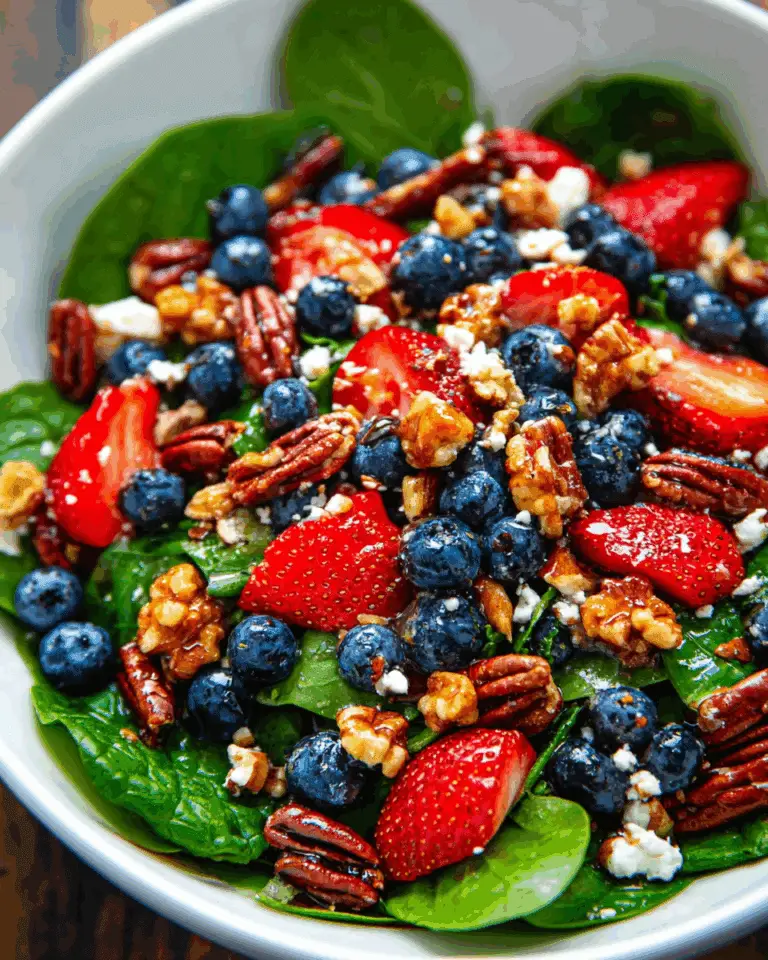 15-Minute Strawberry Spinach Salad Recipe