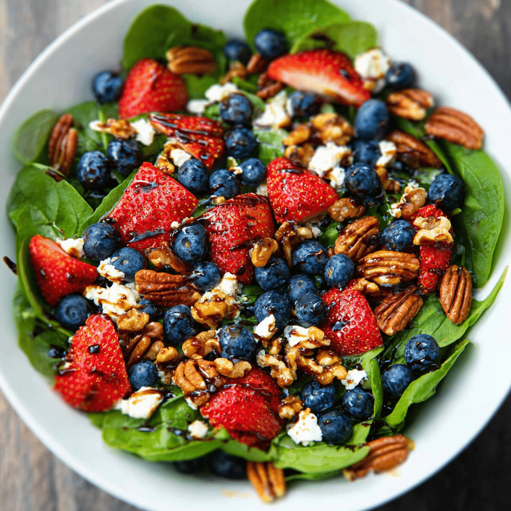 15-Minute Strawberry Spinach Salad Recipe - Recipe Image