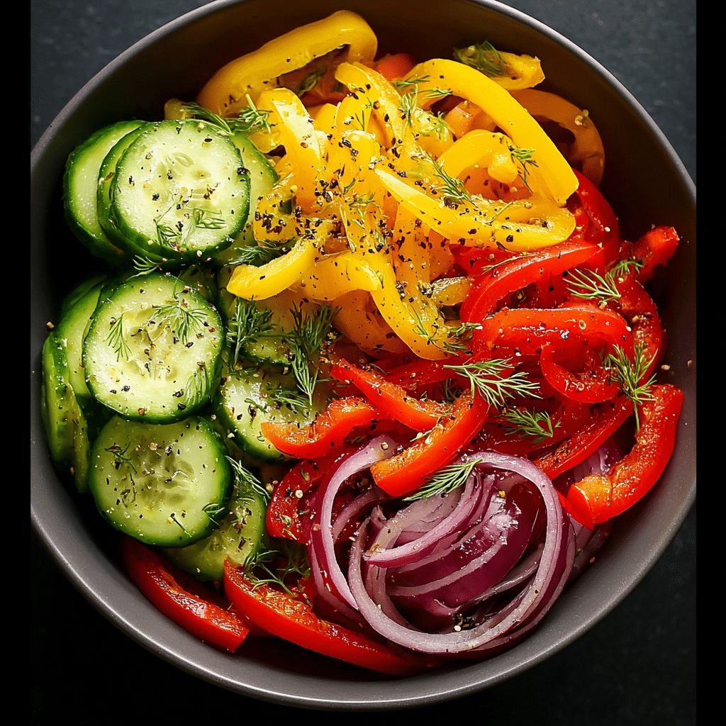 cucumber sweet pepper salad Recipe - Recipe Image