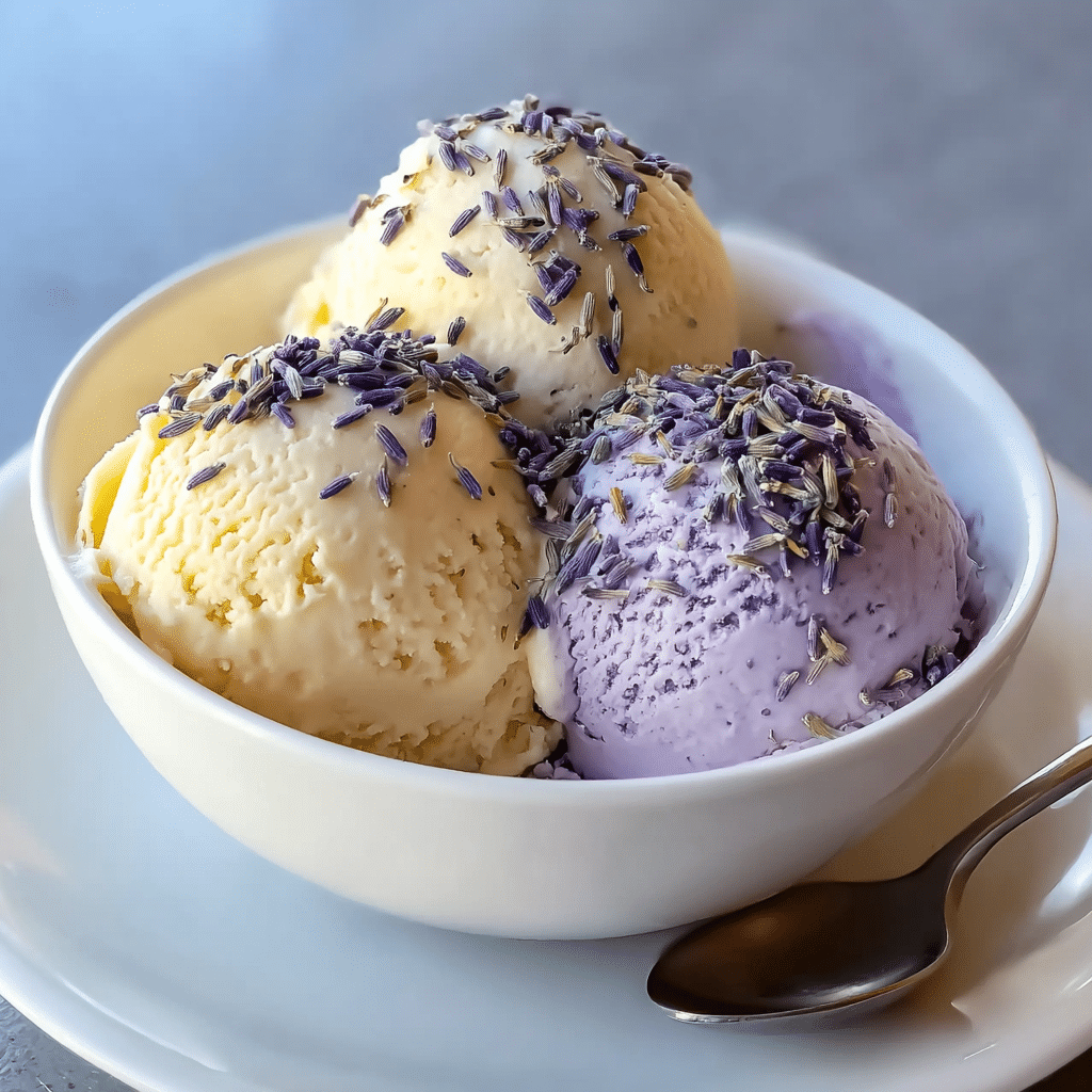 Honey Lavender Ice Cream Recipe - Recipe Image