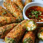 Easy Cheesy Stuffed Fried Okra Recipe