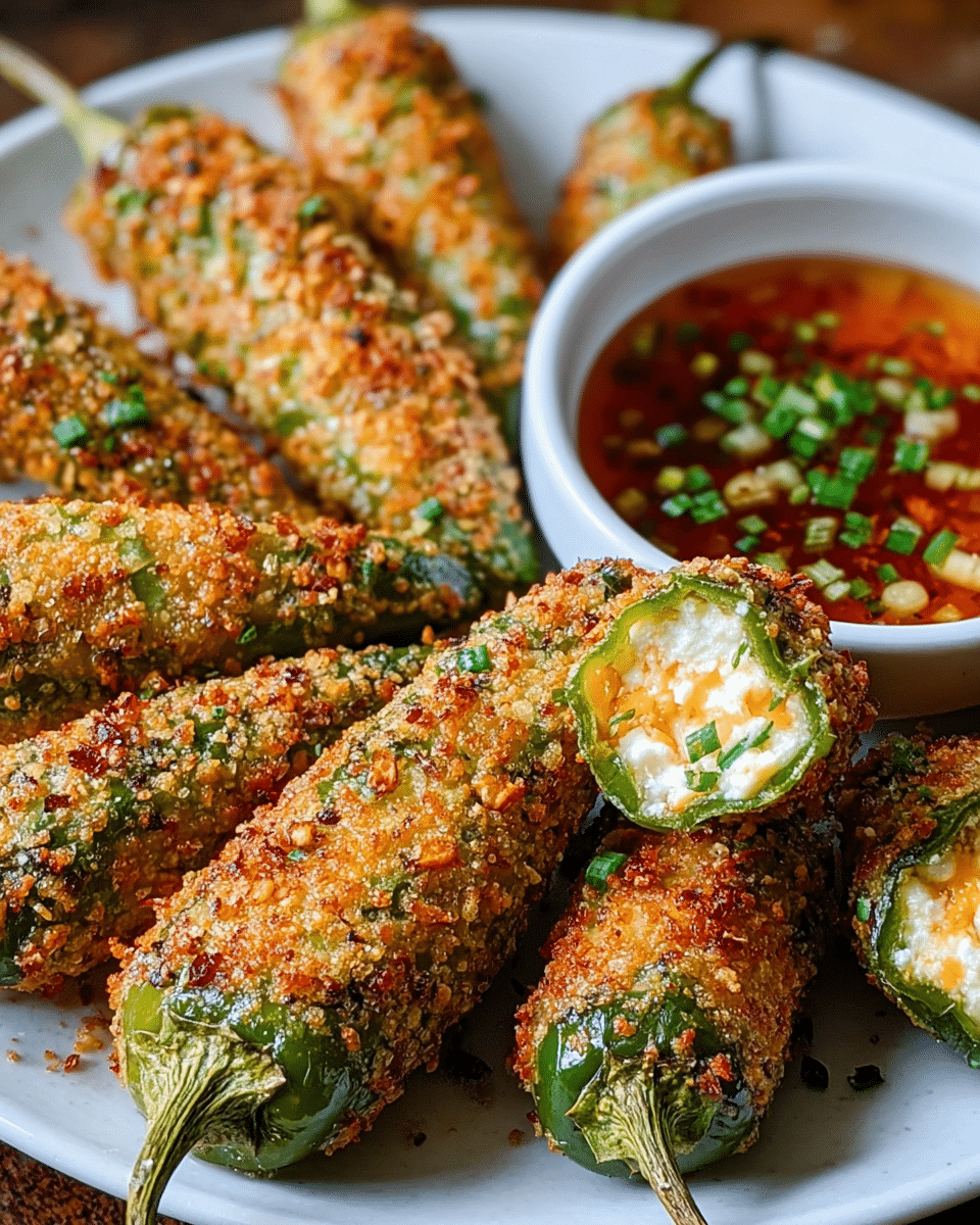 Easy Cheesy Stuffed Fried Okra Recipe