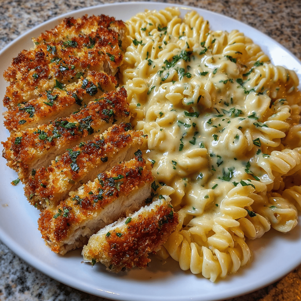 creamy cajun chicken twisted pasta with mozzarella alfredo Recipe - Recipe Image
