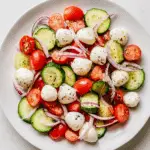 Fresh Cucumber Caprese Salad Recipe