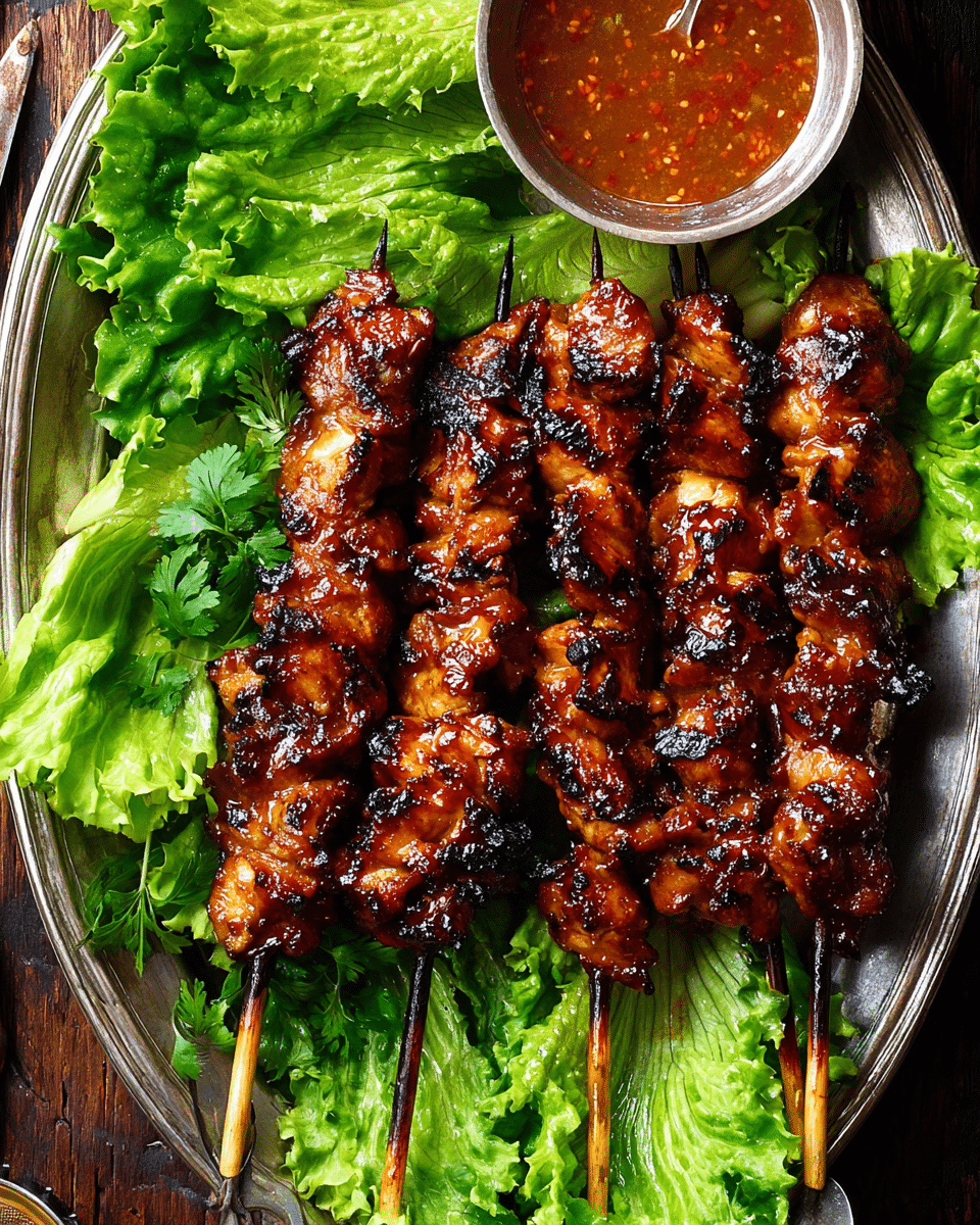 The Best Grilled Thai Coconut Chicken Skewers Recipe