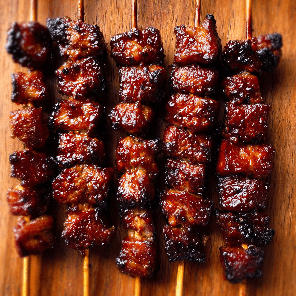 The Best Grilled Thai Coconut Chicken Skewers Recipe - Recipe Image