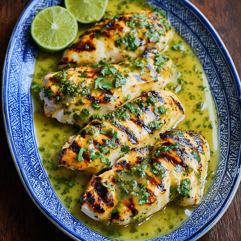 The Best Grilled Salsa Verde Pepper Jack Chicken Recipe - Recipe Image