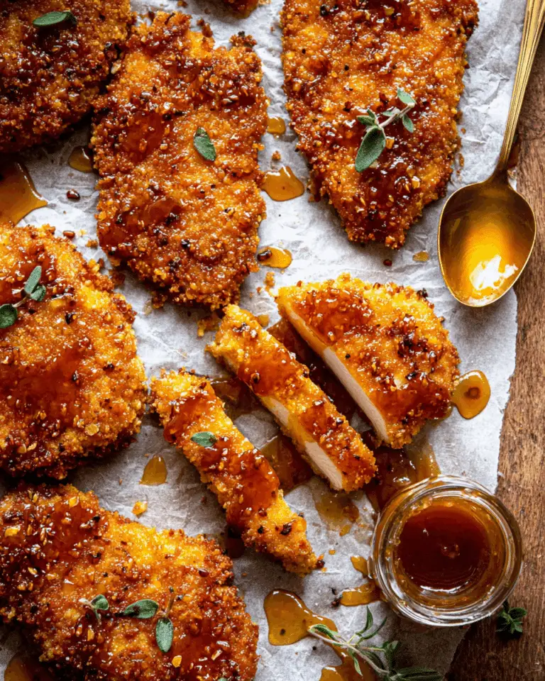 Baked Crunchy Hot Honey Chicken Recipe