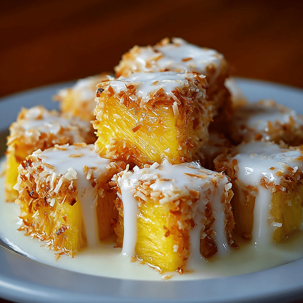 Coconut Pineapple Bites Recipe - Recipe Image