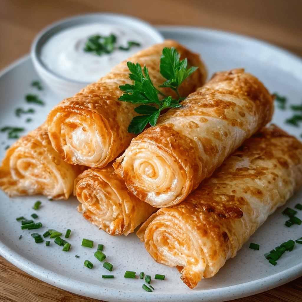 Crispy Shrimp Wonton Cones with Spicy Crab Dip
