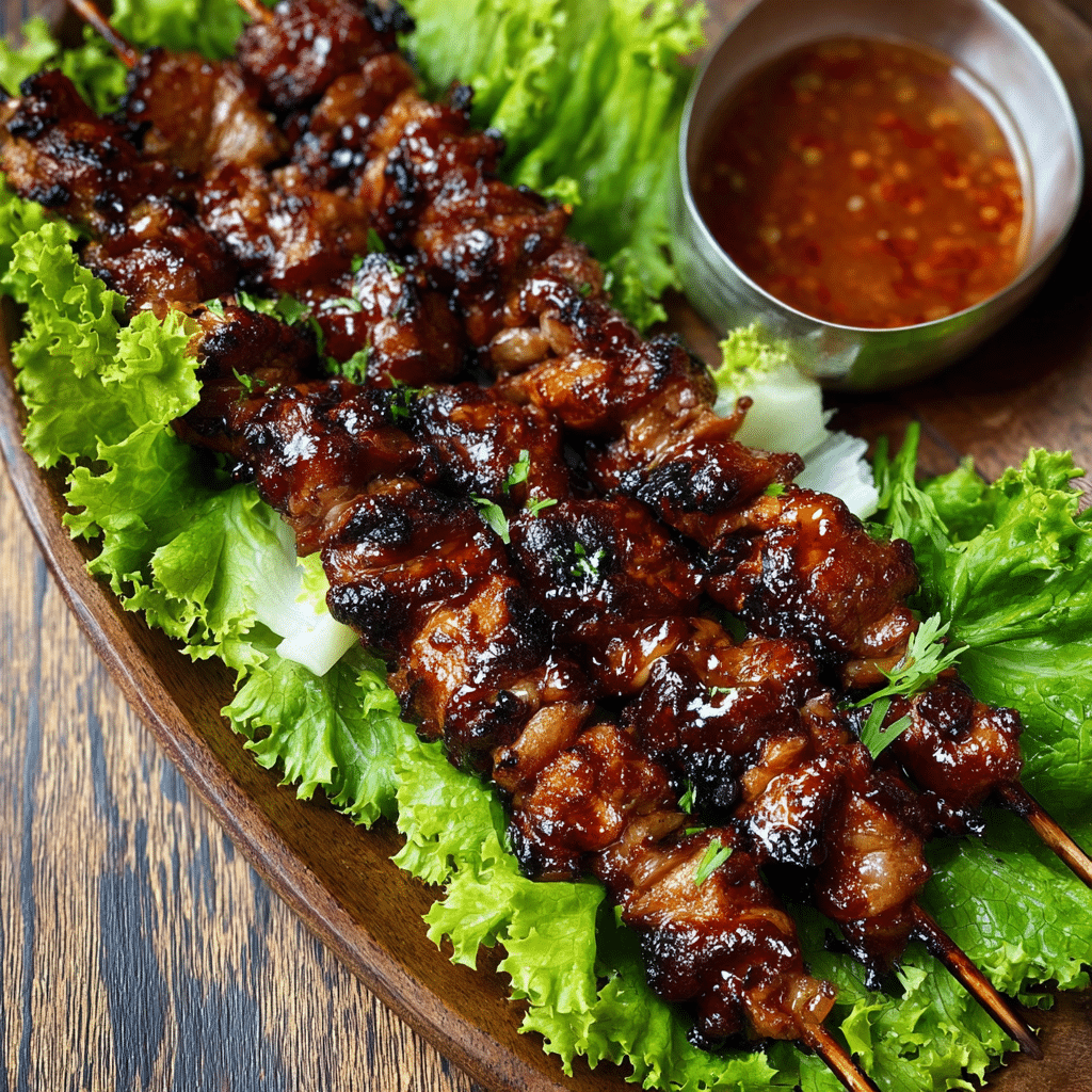 The Best Grilled Thai Coconut Chicken Skewers Recipe - Recipe Image