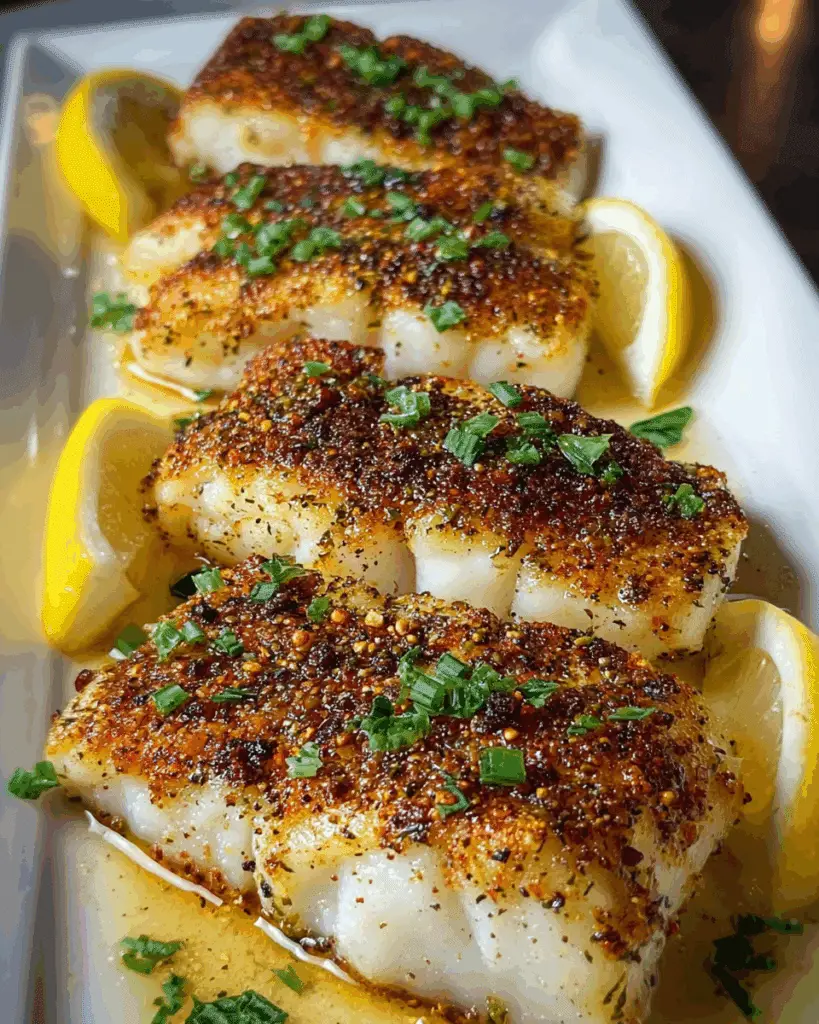 zesty lemon butter fish fillet Recipe