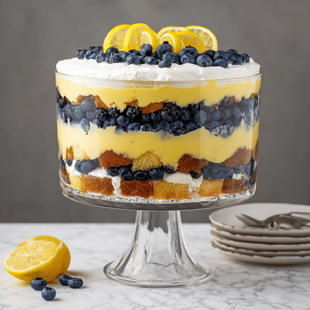 Lemon Blueberry Trifle Recipe - Recipe Image