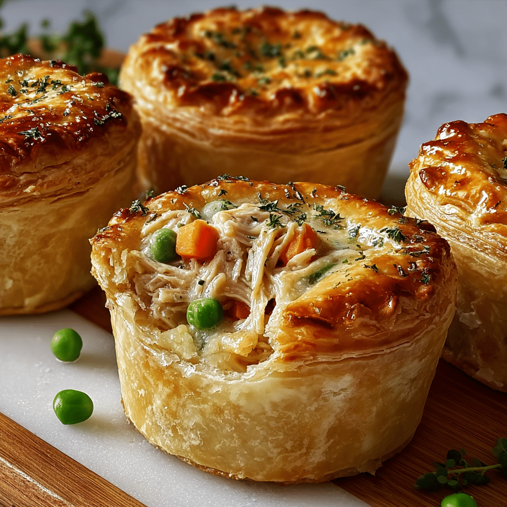 EASY MINI CHICKEN POT PIES Recipe - Recipe Image