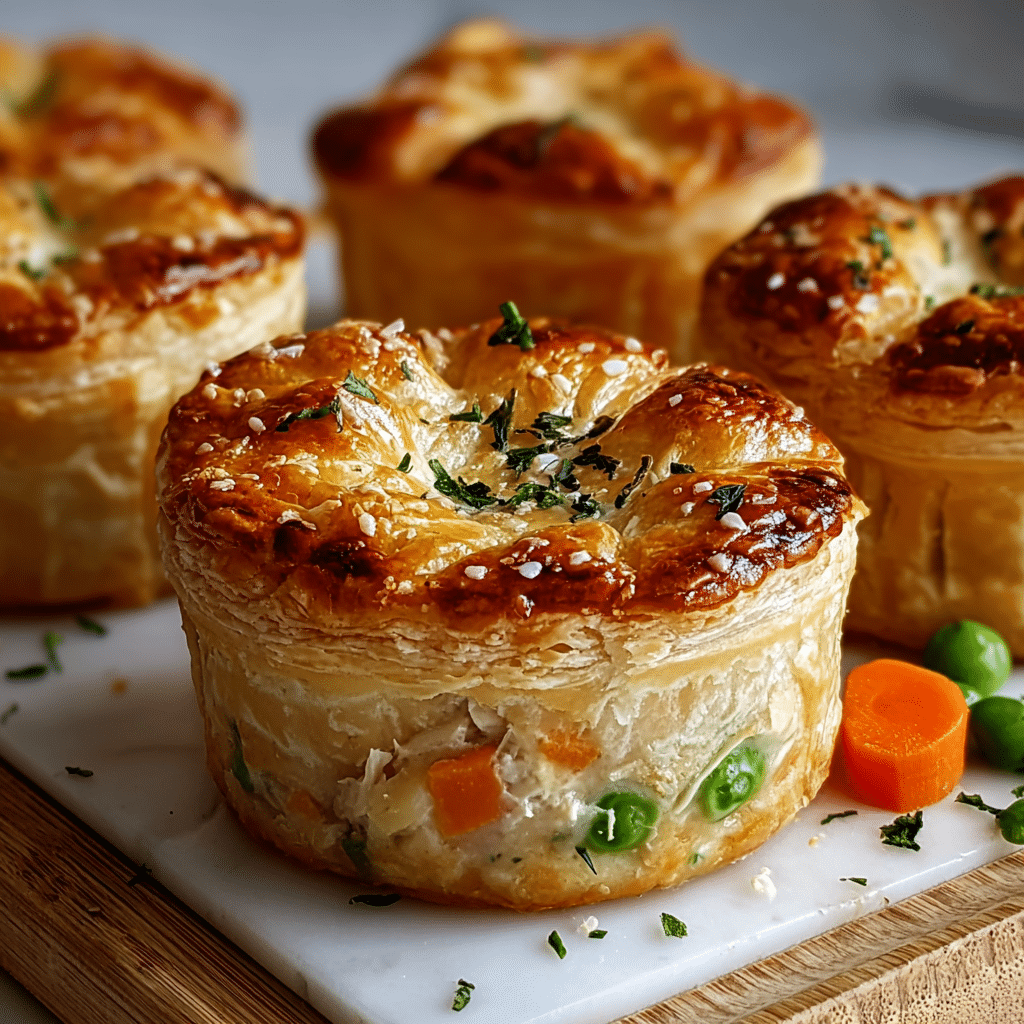 EASY MINI CHICKEN POT PIES Recipe - Recipe Image