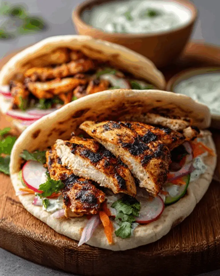 SHEET PAN CHICKEN PITAS WITH HERBY RANCH SLAW RECIPE
