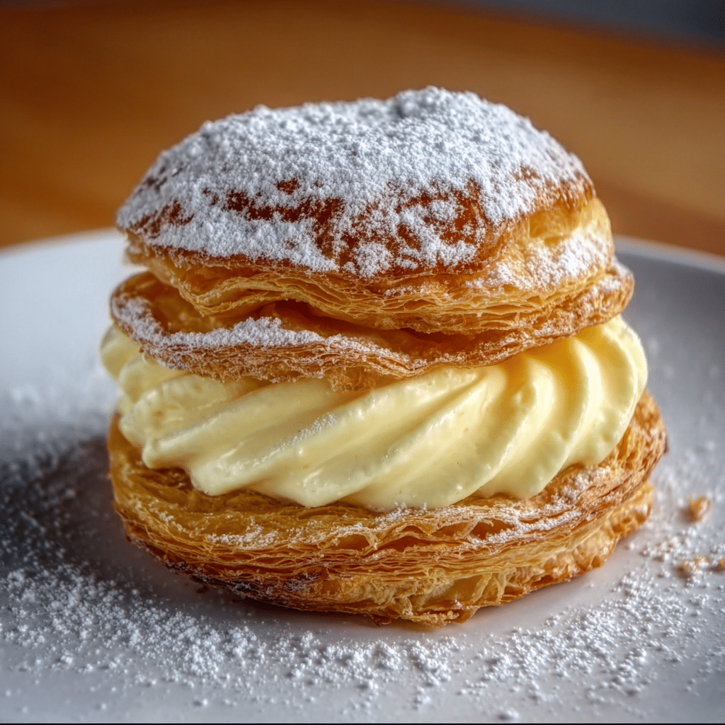 Special Italian Cream Puffs with Custard Filling Recipe - Recipe Image