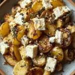 Roasted Potatoes with Baked Feta and Garlic Recipe