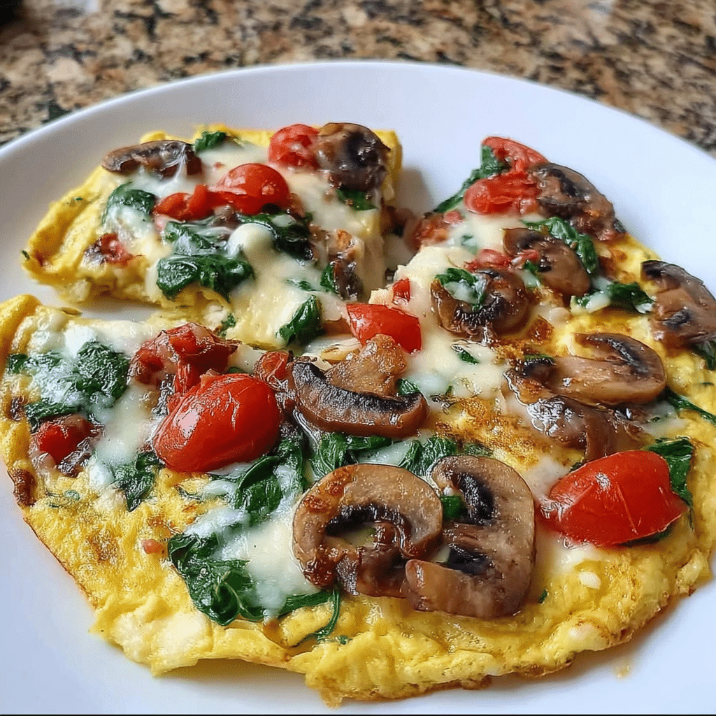Cheesy Veggie-Loaded Omelette Bomb Recipe - Recipe Image