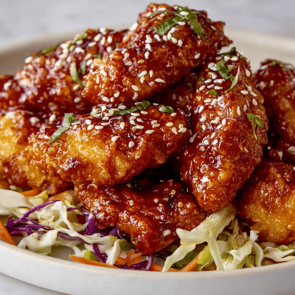 Copycat Whiskey-Glazed Sesame Chicken Strips Recipe - Recipe Image