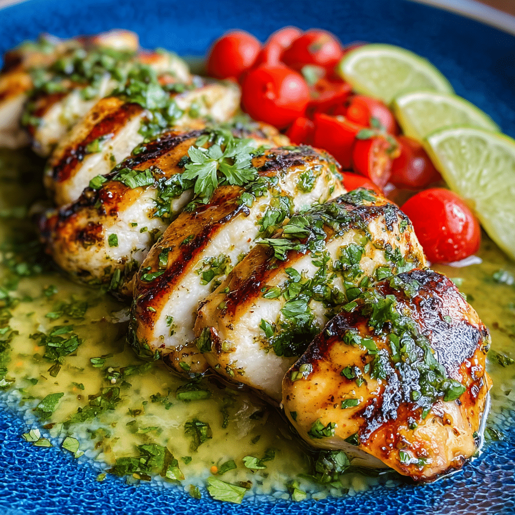 Grilled Salsa Verde Pepper Jack Chicken Recipe - Recipe Image
