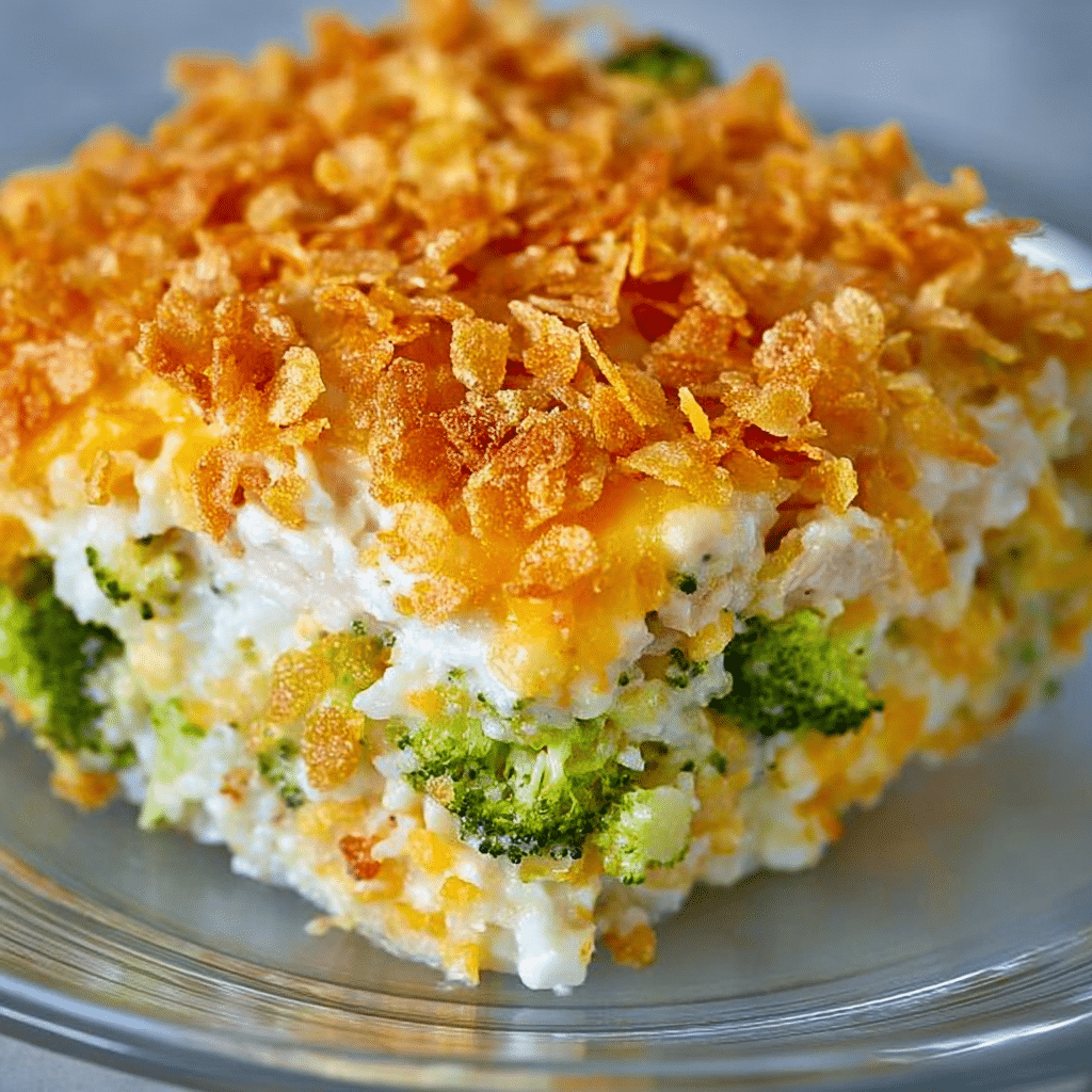 Cheesy Chicken Broccoli and Rice Casserole Recipe - Recipe Image