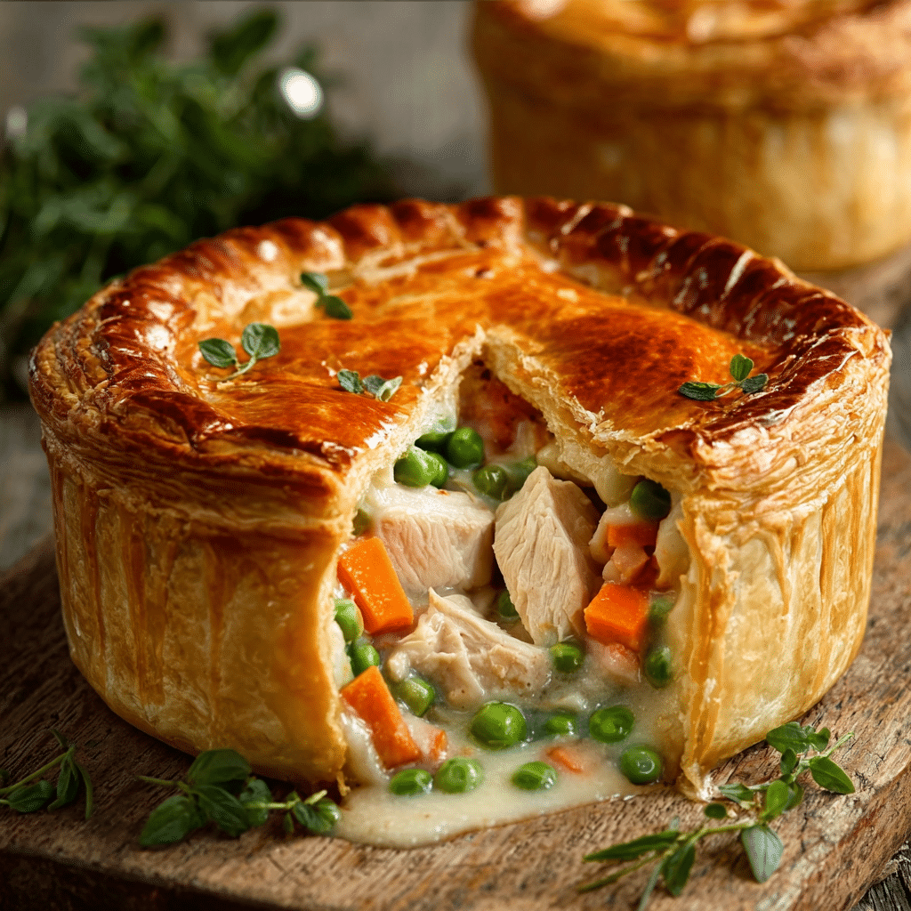 Easy Mini Chicken Pot Pies Recipe - Recipe Image