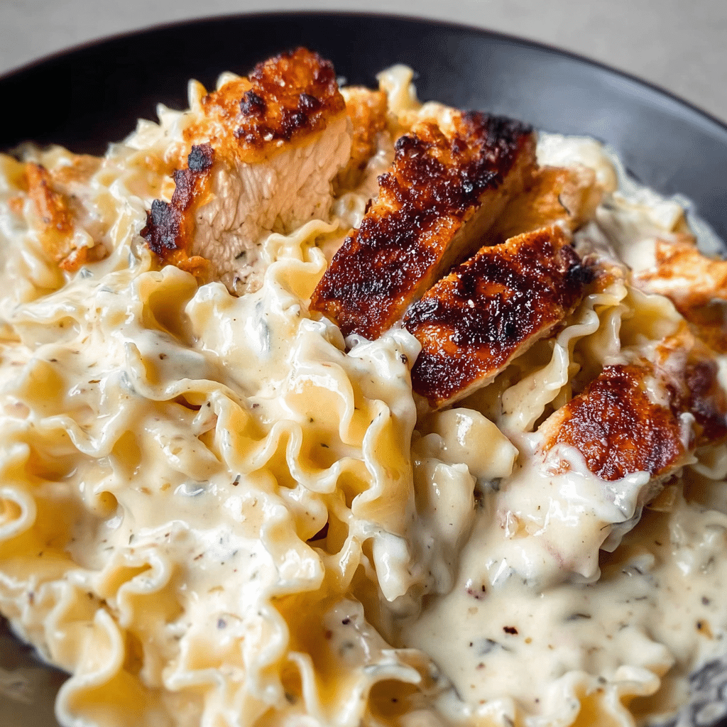 Blackened Cajun Chicken Alfredo Recipe - Recipe Image