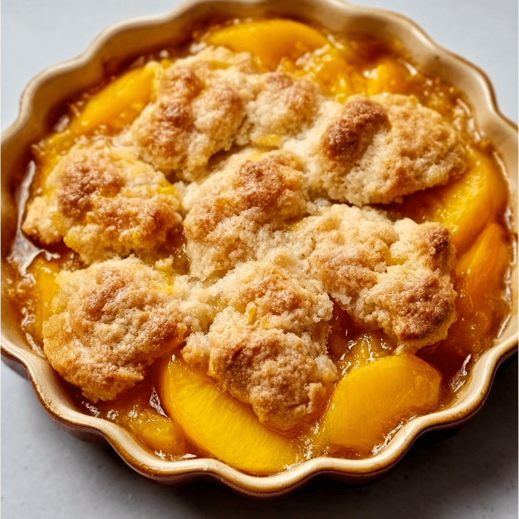 The Easiest Peach Cobbler Recipe - Recipe Image