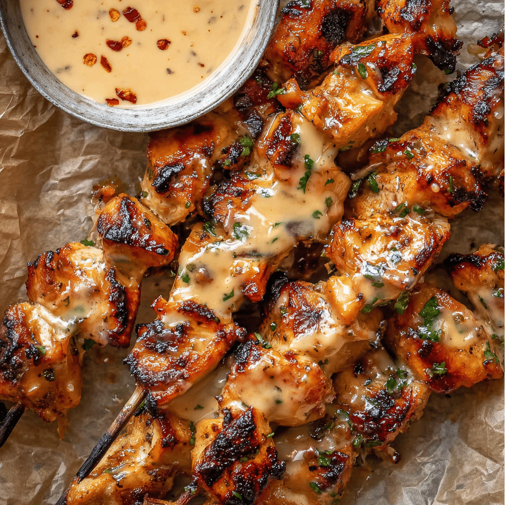 Bang Bang Chicken Skewers Recipe - Recipe Image