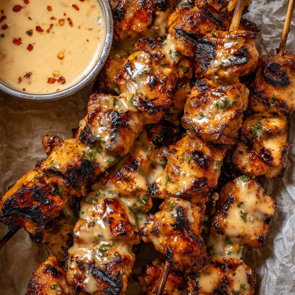 Bang Bang Chicken Skewers Recipe - Recipe Image